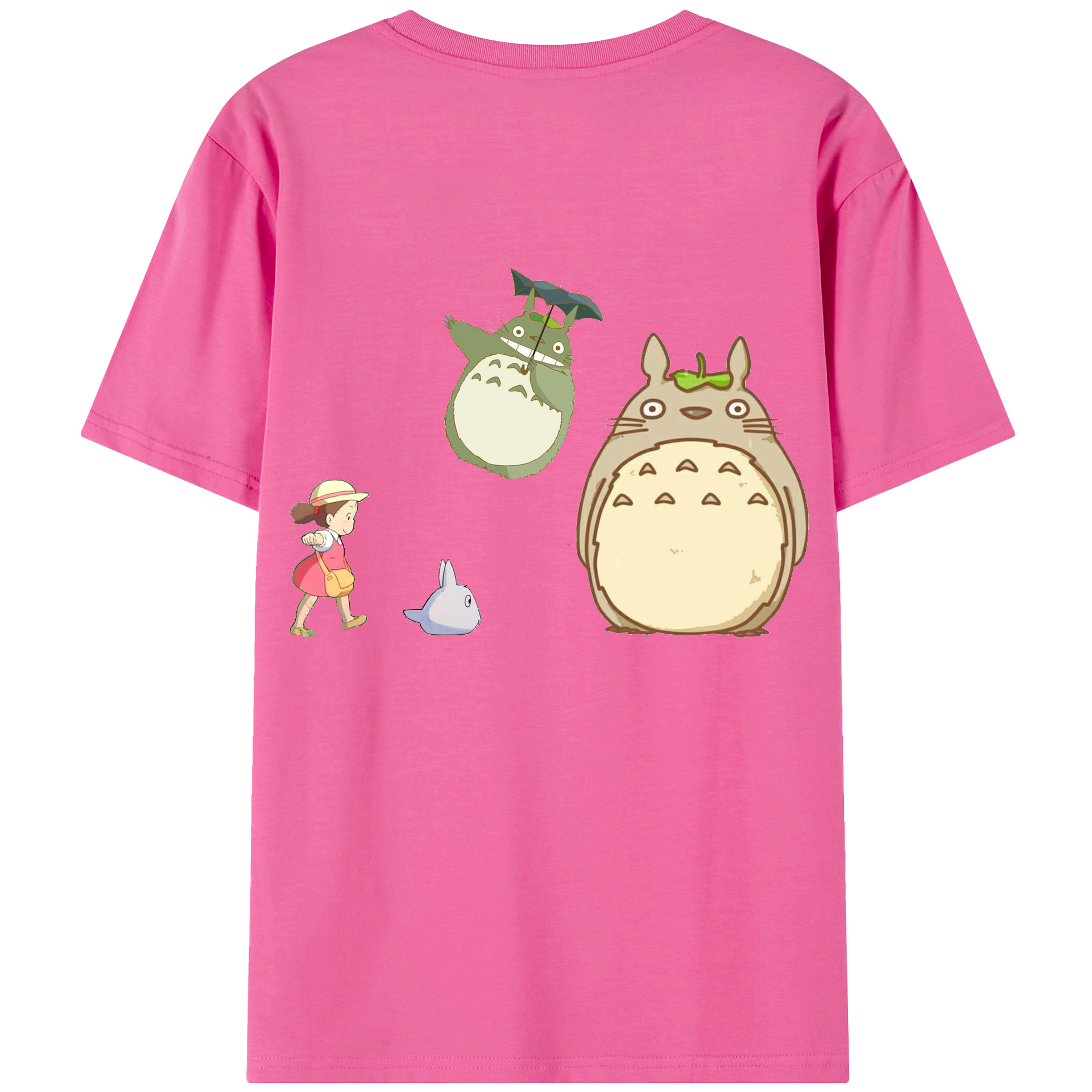 （画像用） となりのトトロ 草壁メイ 草壁サツキ My Neighbor Totoro Satsuki Kusakabe Mei Kusakabe レディース半袖Tシャツ(バックプリント)